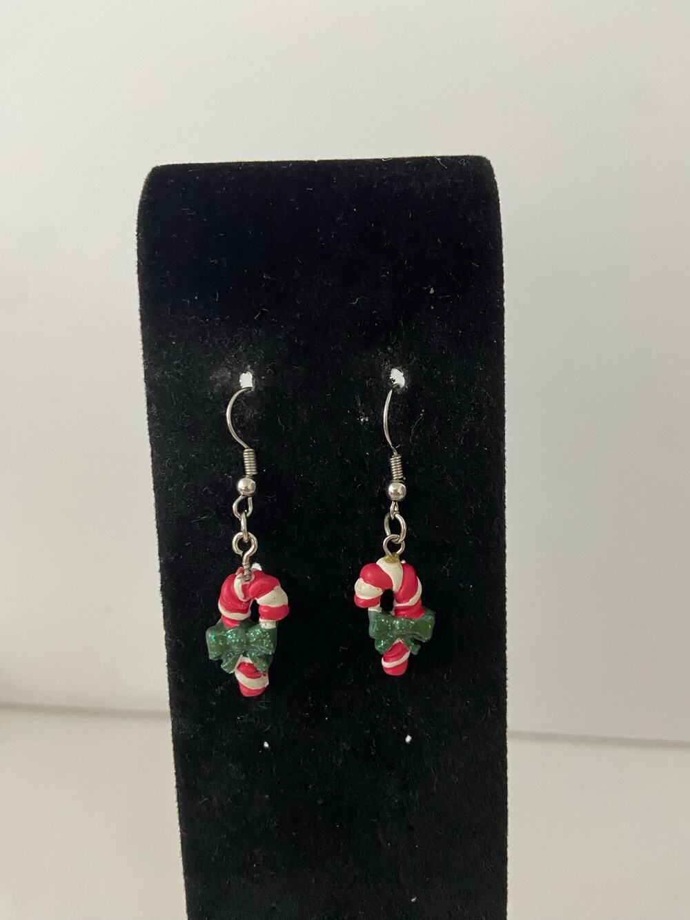 candy cane earrings